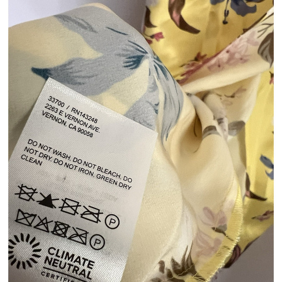 Reformation Genesis Floral Midi 100% Silk Dress Womens Size 0 NWT Spring Wedding - Picture 11 of 12